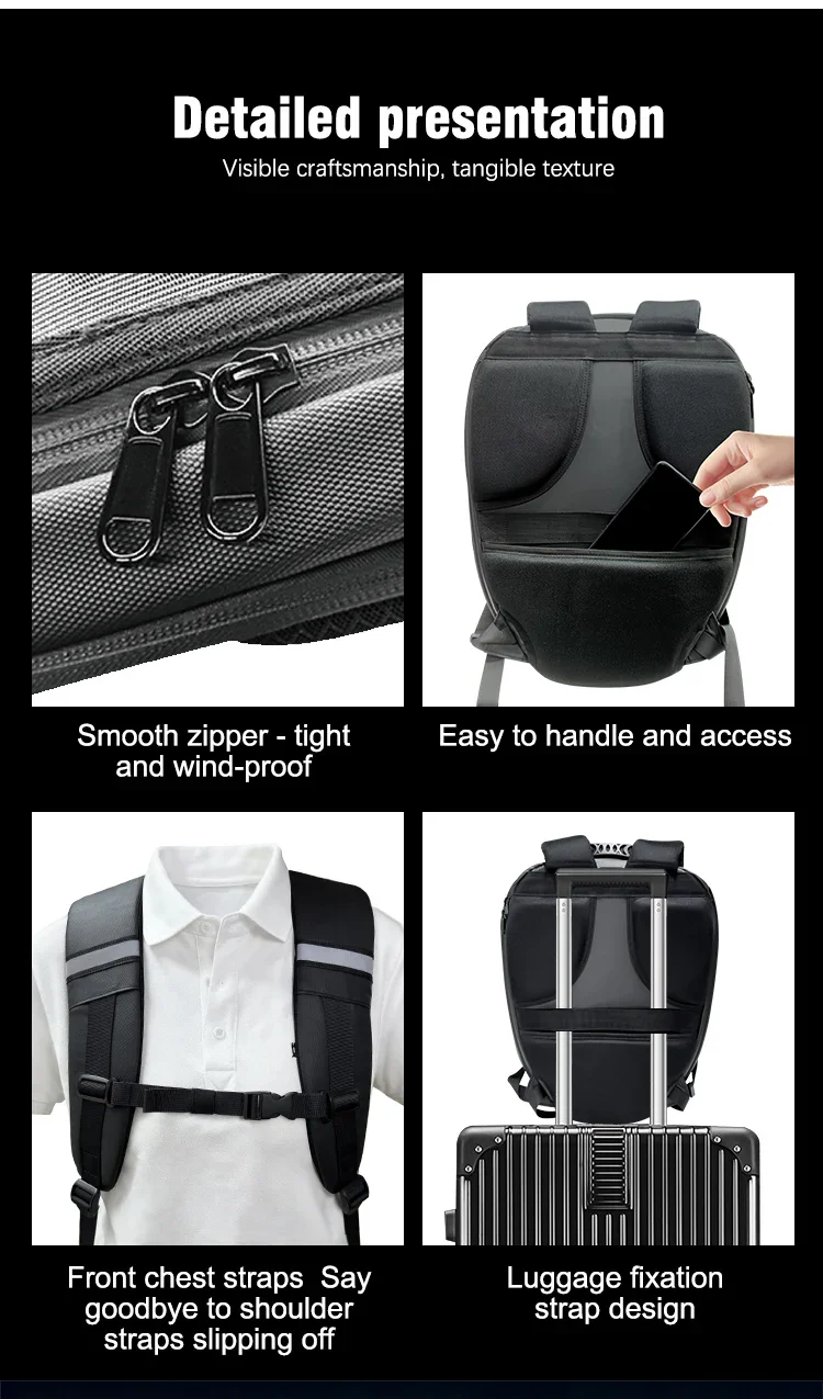 🆕Smart LED Motorcycle Backpack  – DIY Display, Waterproof, Fits Helmet - Image 9