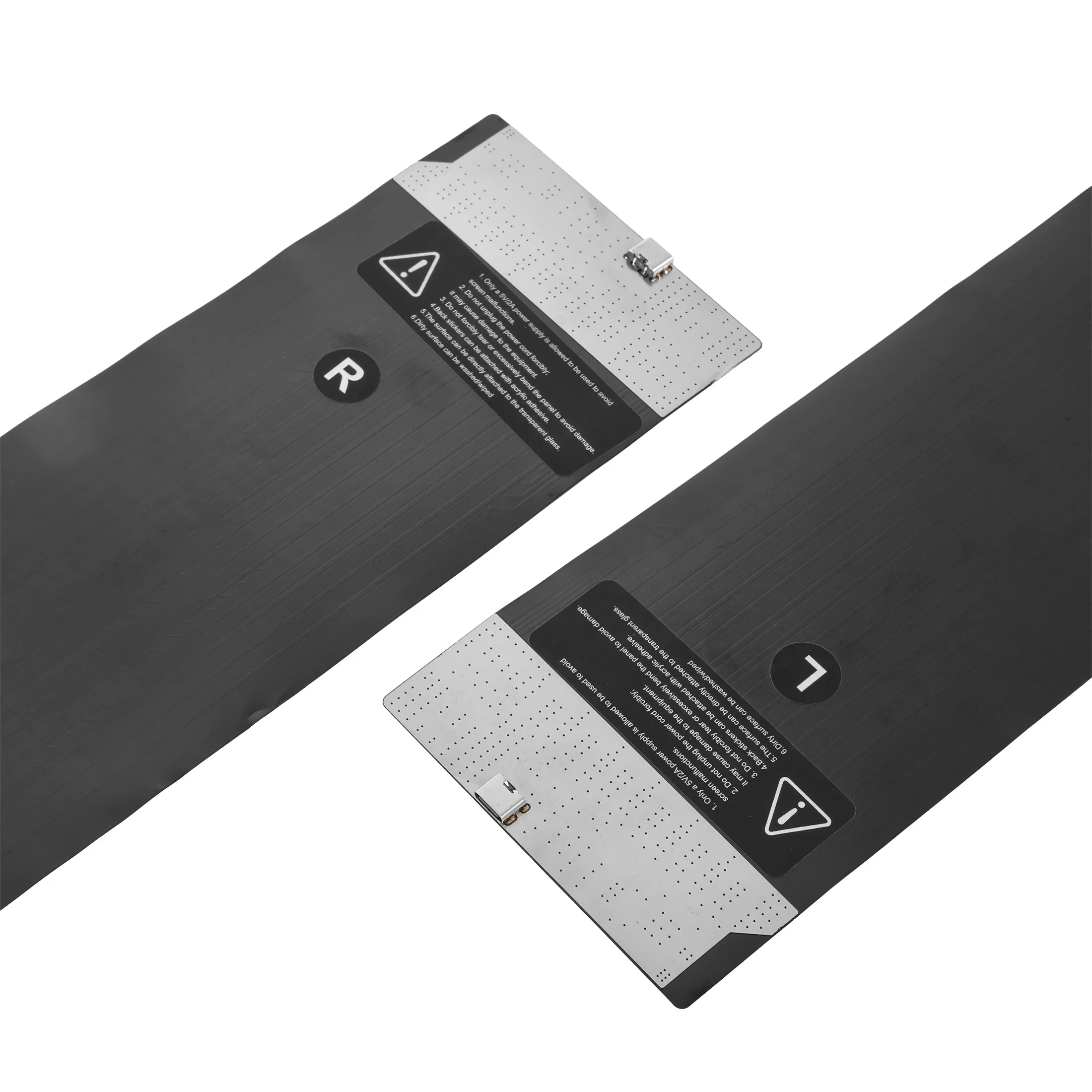🆕Two-Pack 14.72x3.62in Devil's Eye Atmosphere Light - Flexible Programmable USB Car LED Screen for Windshield, APP Control - Image 7