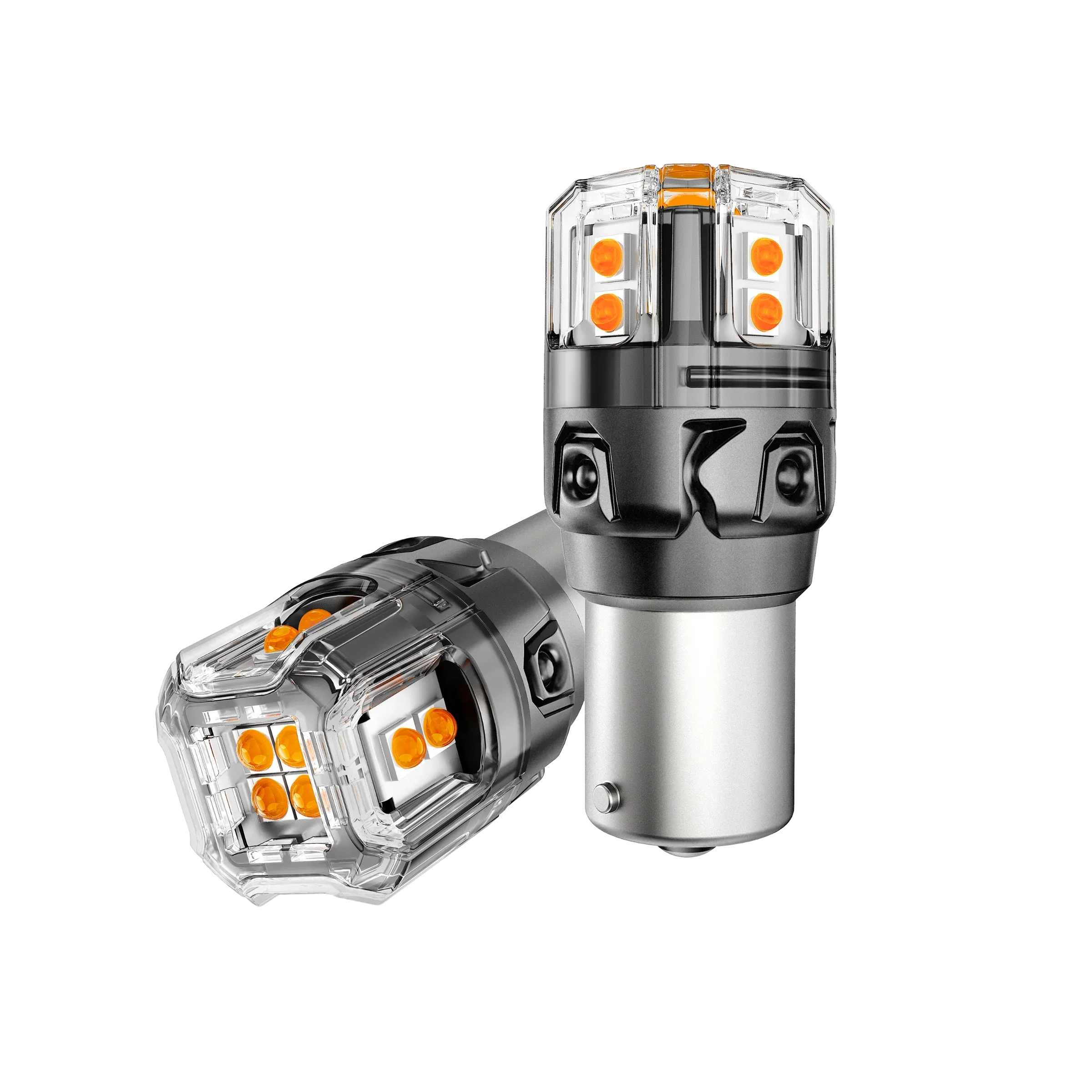 🆕1156 BA15S LED Turn Signal Light Rear/Front, Side Maker Light Bulbs 13W 500% High Brightness CAN-Bus Error Free 3000K Amber B52 Series | 2 Bulbs - Image 14