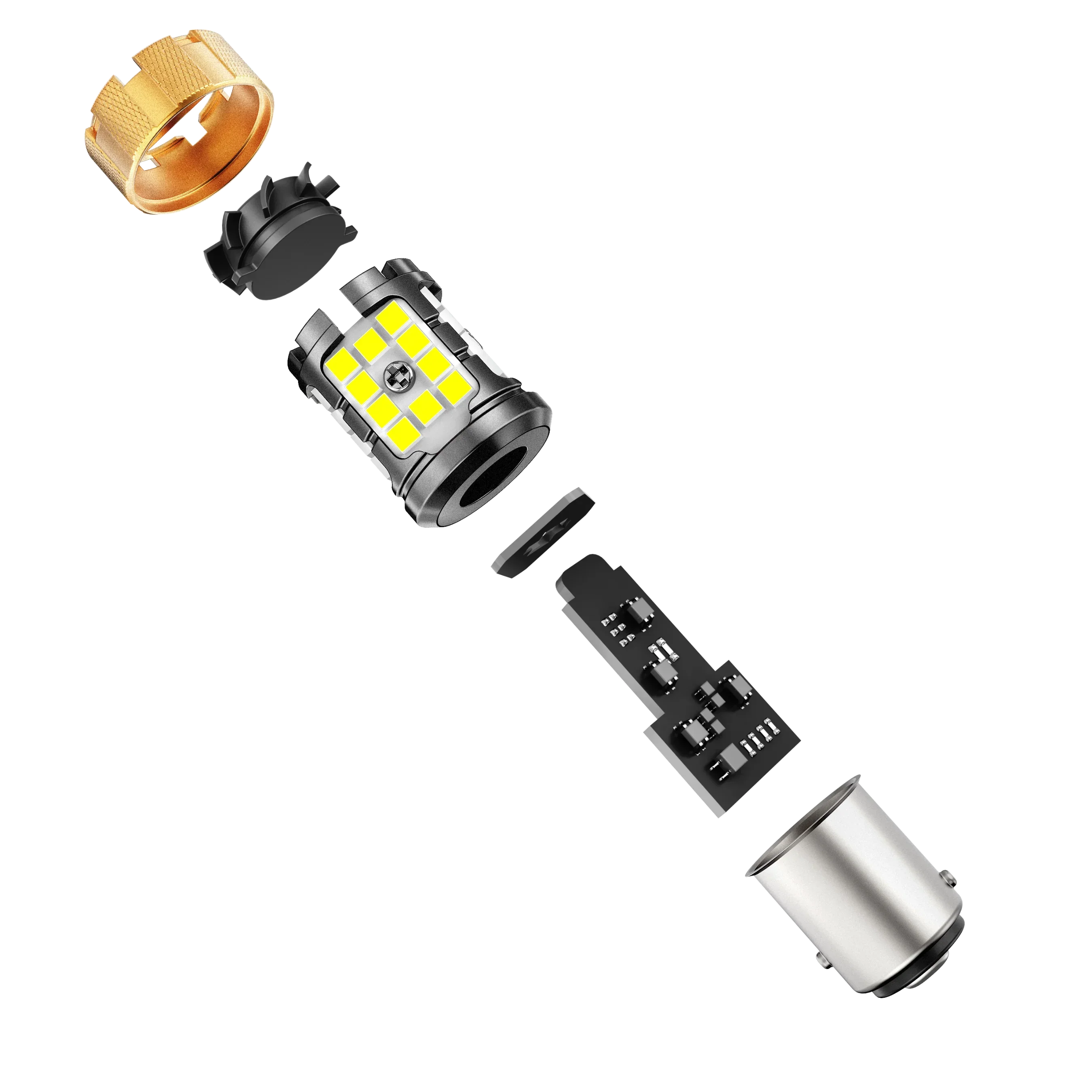 🆕1157 BAY15D LED Backup Reverse/Turn Signal/Brake Tail Light Bulbs 50W 4000LM CAN-Bus Error Free 6500K White B21-PRO Series | 2 Bulbs - Image 9