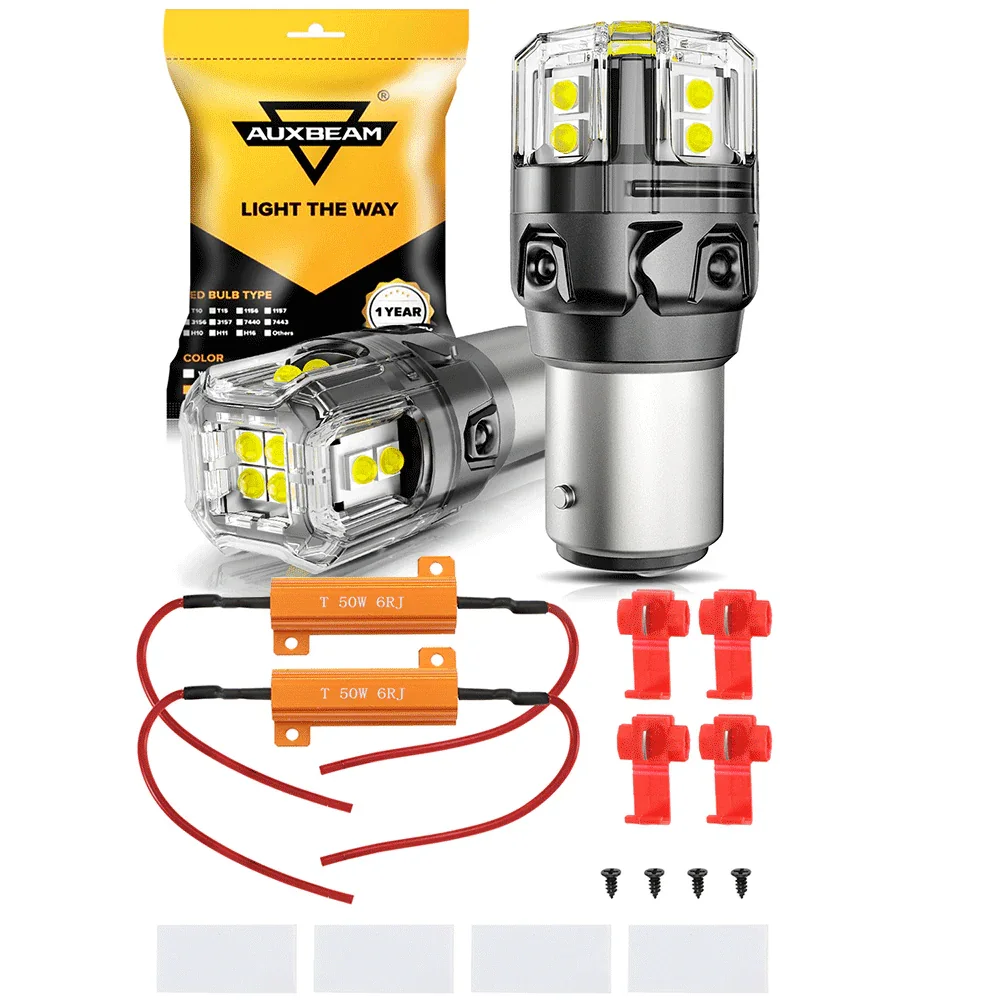 🆕1157 BAY15D LED Backup Reverse/Turn Signal/Brake Tail Light Bulbs 13W 500% High Brightness CAN-Bus Error Free 6500K White B52 Series | 2 Bulbs - Image 20