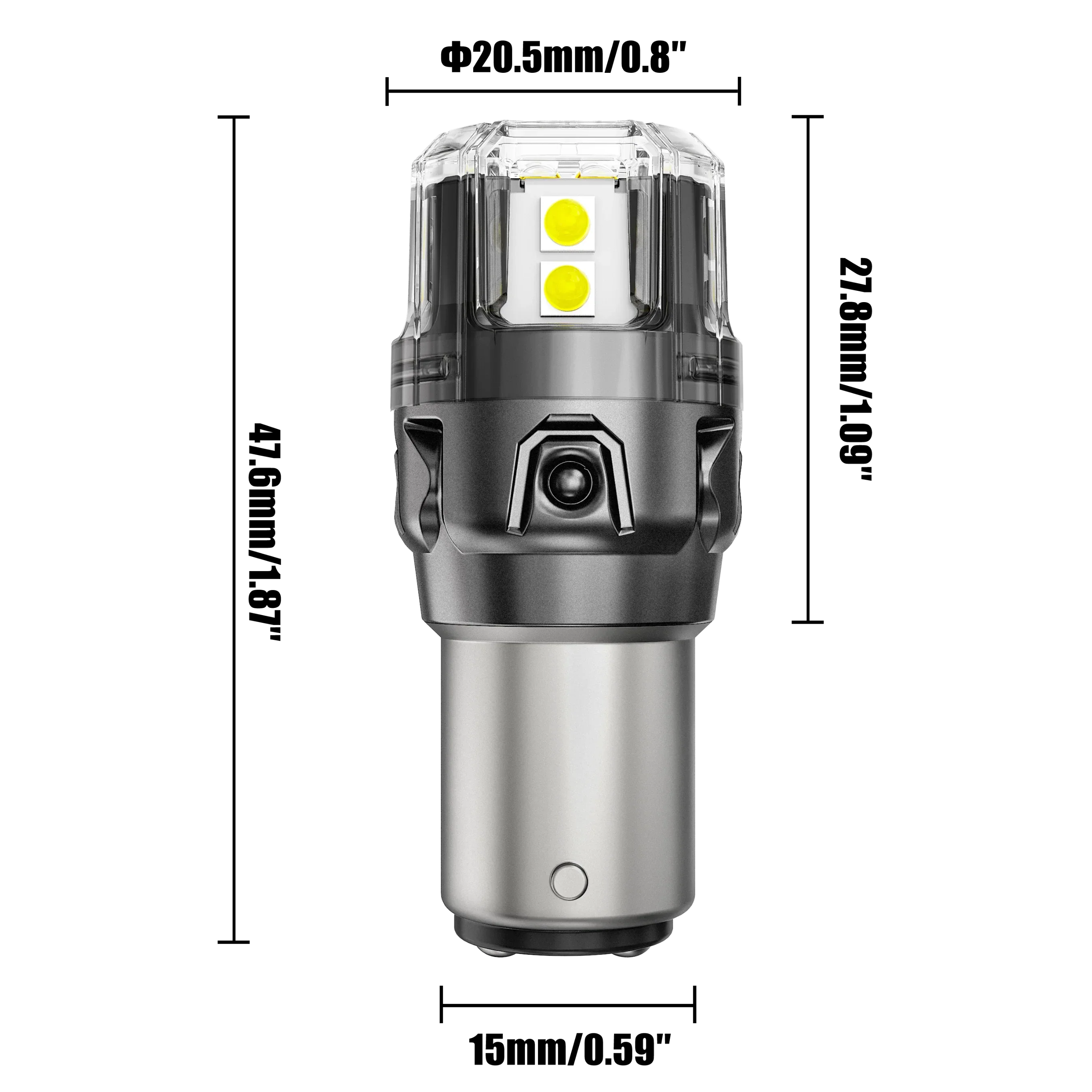 🆕1157 BAY15D LED Backup Reverse/Turn Signal/Brake Tail Light Bulbs 13W 500% High Brightness CAN-Bus Error Free 6500K White B52 Series | 2 Bulbs - Image 5