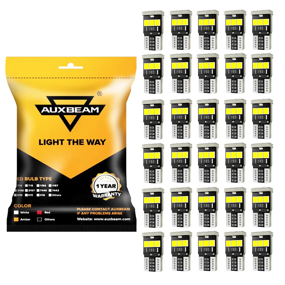 ๐168 2825 W5W T10 LED License Plate/Side Marker/Interior Light Bulb 5W 300% Brighter CANBUS Error Free White - Image 10