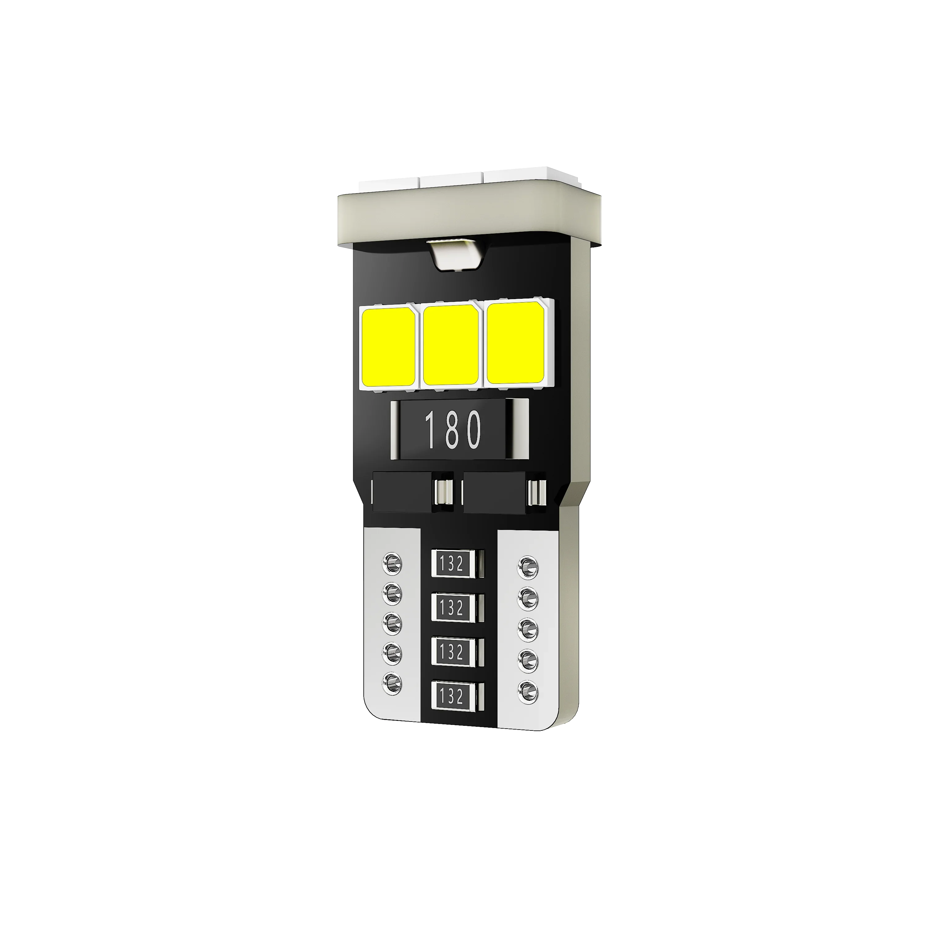 ๐168 2825 W5W T10 LED License Plate/Side Marker/Interior Light Bulb 5W 300% Brighter CANBUS Error Free White - Image 3