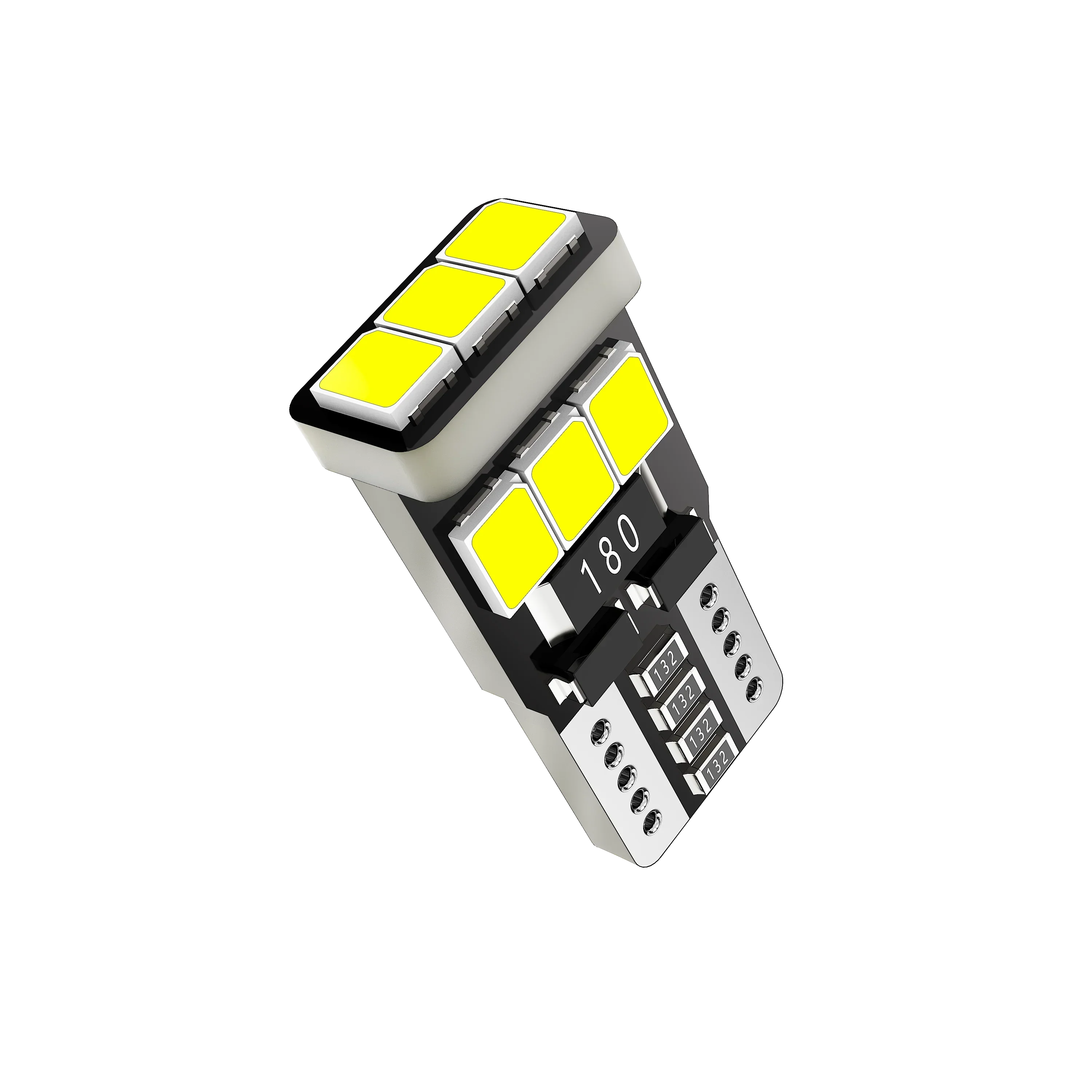 ๐168 2825 W5W T10 LED License Plate/Side Marker/Interior Light Bulb 5W 300% Brighter CANBUS Error Free White - Image 6