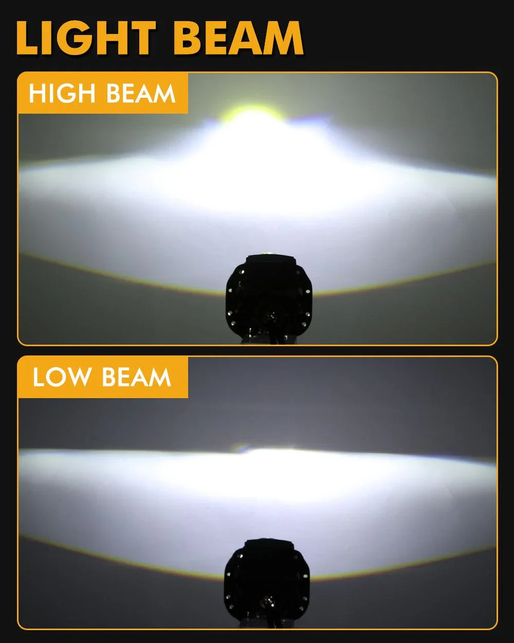 2.5 Inch 90W 70W Hi/Lo Beam Bi-LED Laser Projector Lens Headlight S8 Series Non-Destructive Installation Projector Lens for Car | 2PCS/Set - Image 5