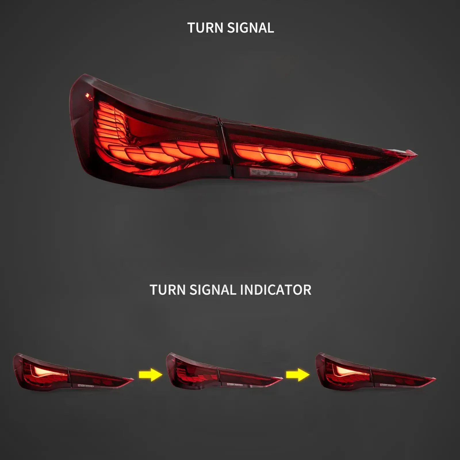 OLED Tail Light Assembly With Dynamic Welcome Lighting For 2020-UP BMW 4 Series 2th Gen G22/G23/G26 - Image 4