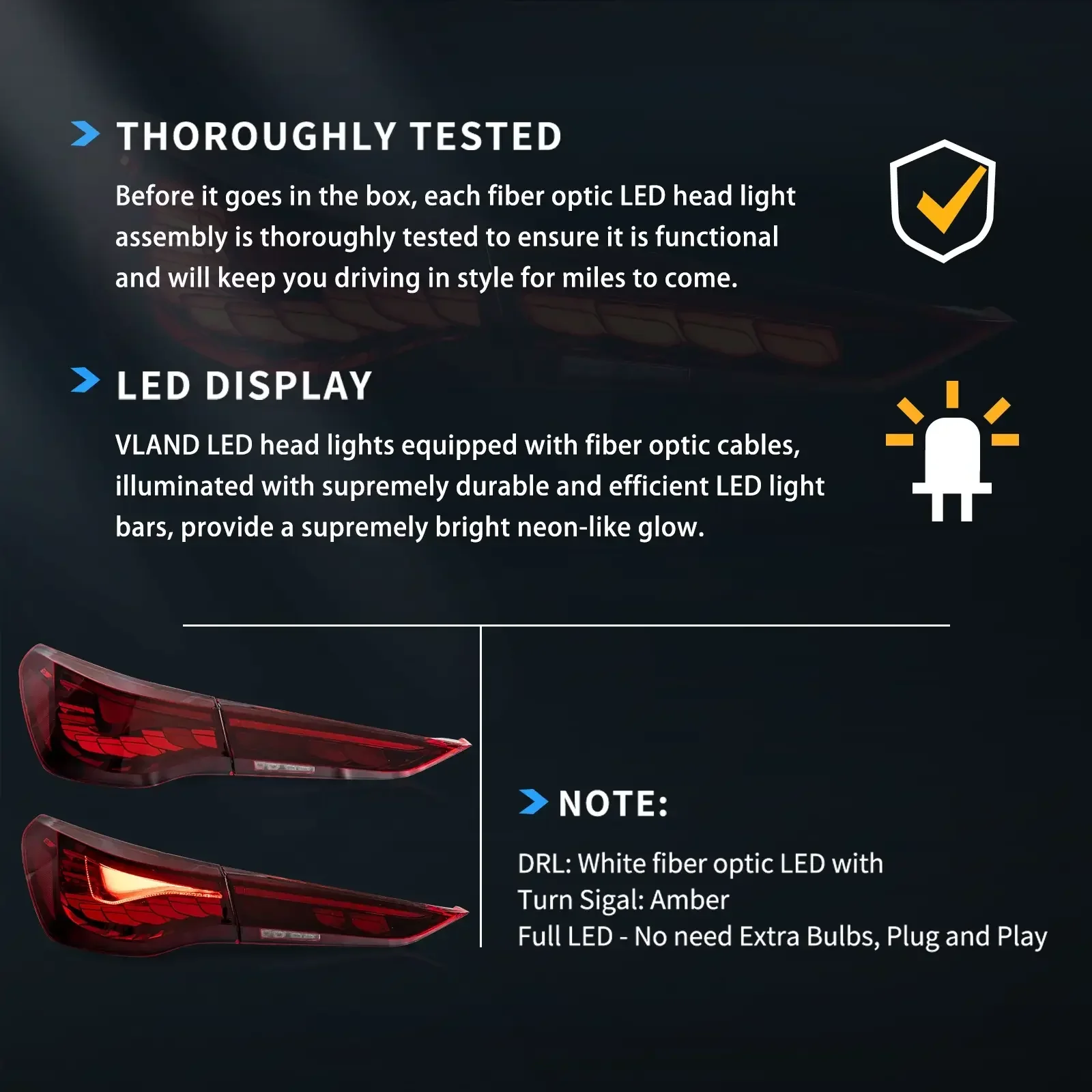 OLED Tail Light Assembly With Dynamic Welcome Lighting For 2020-UP BMW 4 Series 2th Gen G22/G23/G26 - Image 7