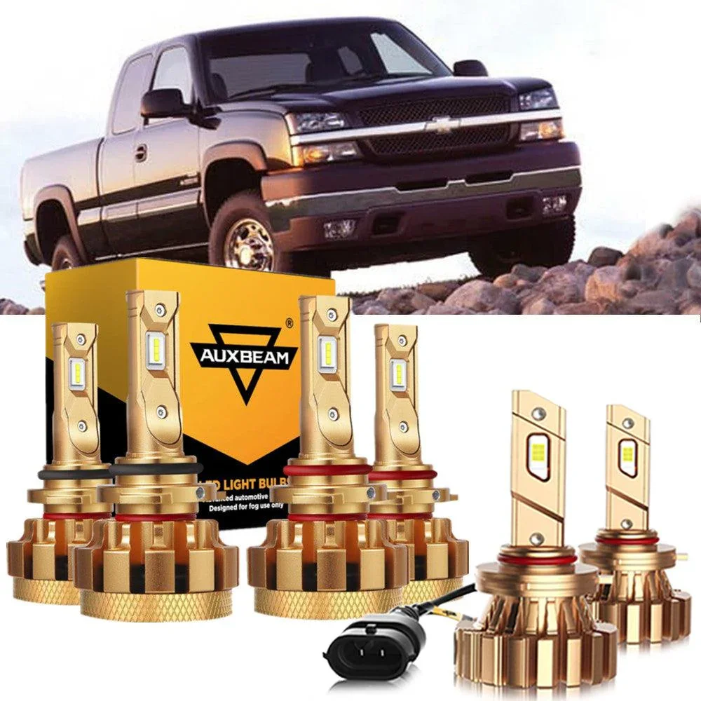 For 2007 Chevrolet Silverado 1500 HD Classic F-16 Plus Series Built-in Canbus Automotive Grade 14000LM LED Light Bulbs High Low Beam Bundle - Image 15