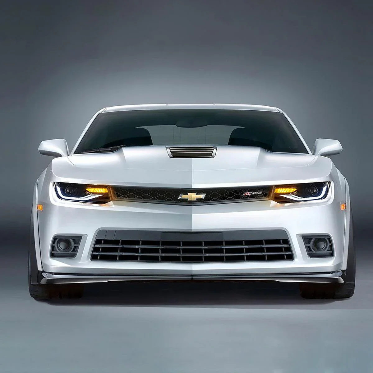 LED Headlight Assembly Dual Beam Projector Black For 2014-2015 Chevrolet Camaro - Image 10