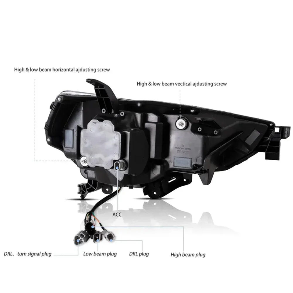 LED Headlight Assembly 4Pcs Projector Upgrade For 2014-2024 Toyota 4Runner - Image 5