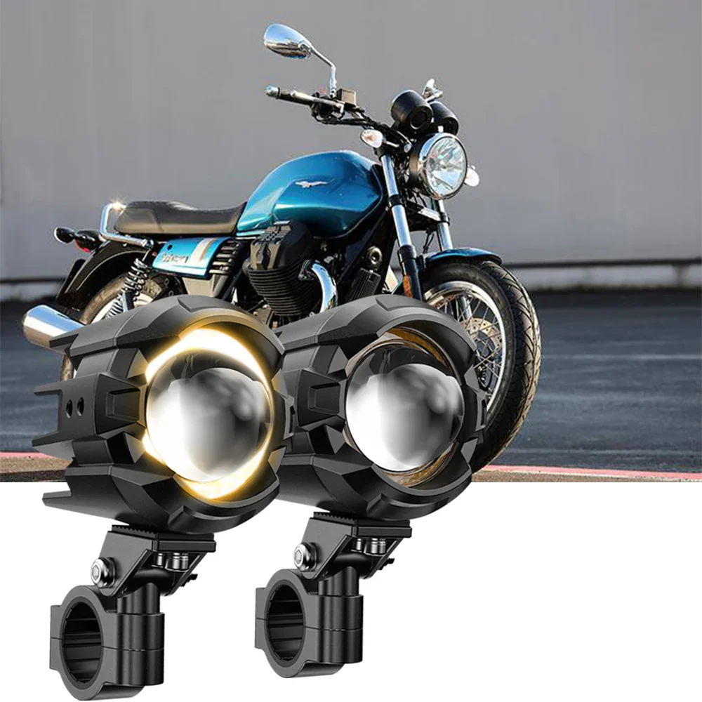 2017 Moto Guzzi V7 III Motorcycle LED Spotlight Light 3+5 Light Modes