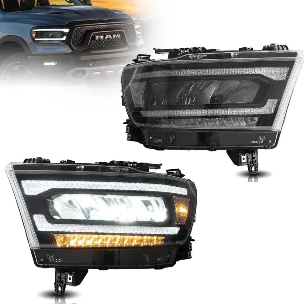 LED Headlight Assembly Reflection Bowl Chrome For 2019-2023 Dodge Ram 1500 5th Gen(DT) - Image 11