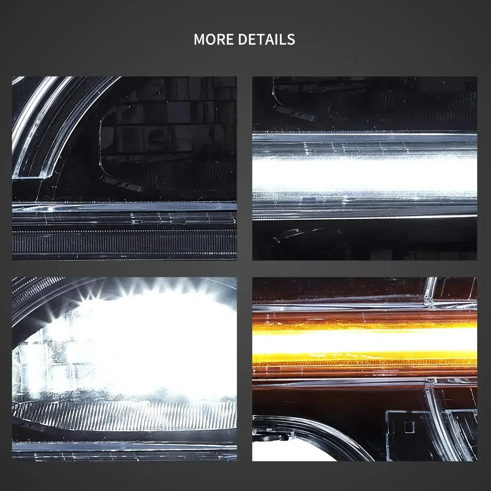 LED Headlight Assembly Projector For 2020-2024 Ford Bronco - Image 6