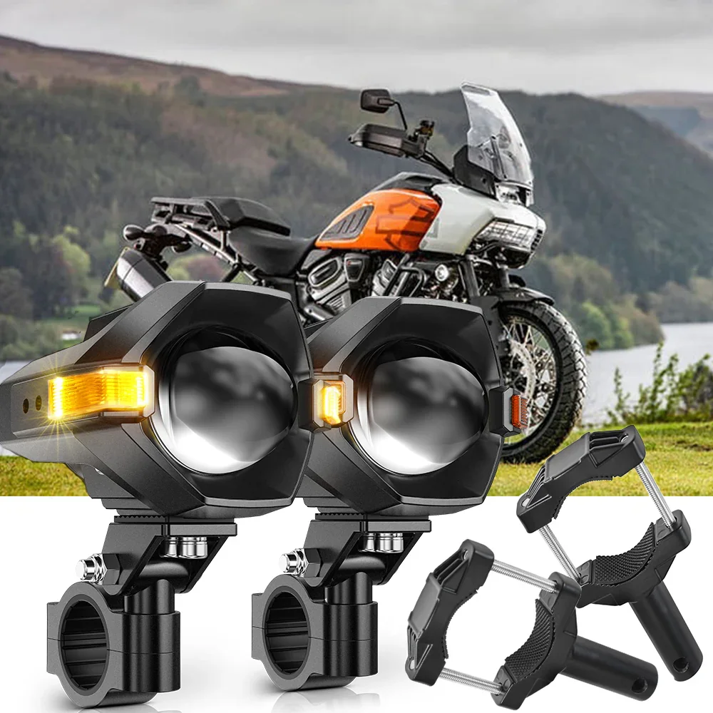 2021 Harley-Davidson Pan America 1250 Motorcycle LED Spotlight Light 3+5 Light Modes MT8 Series - Image 10