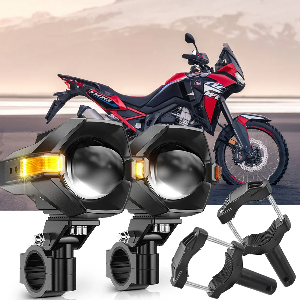 2022 Honda Africa Twin Adventure Sports Motorcycle LED Spotlight Light 3+5 Light Modes MT8 Series - Image 10