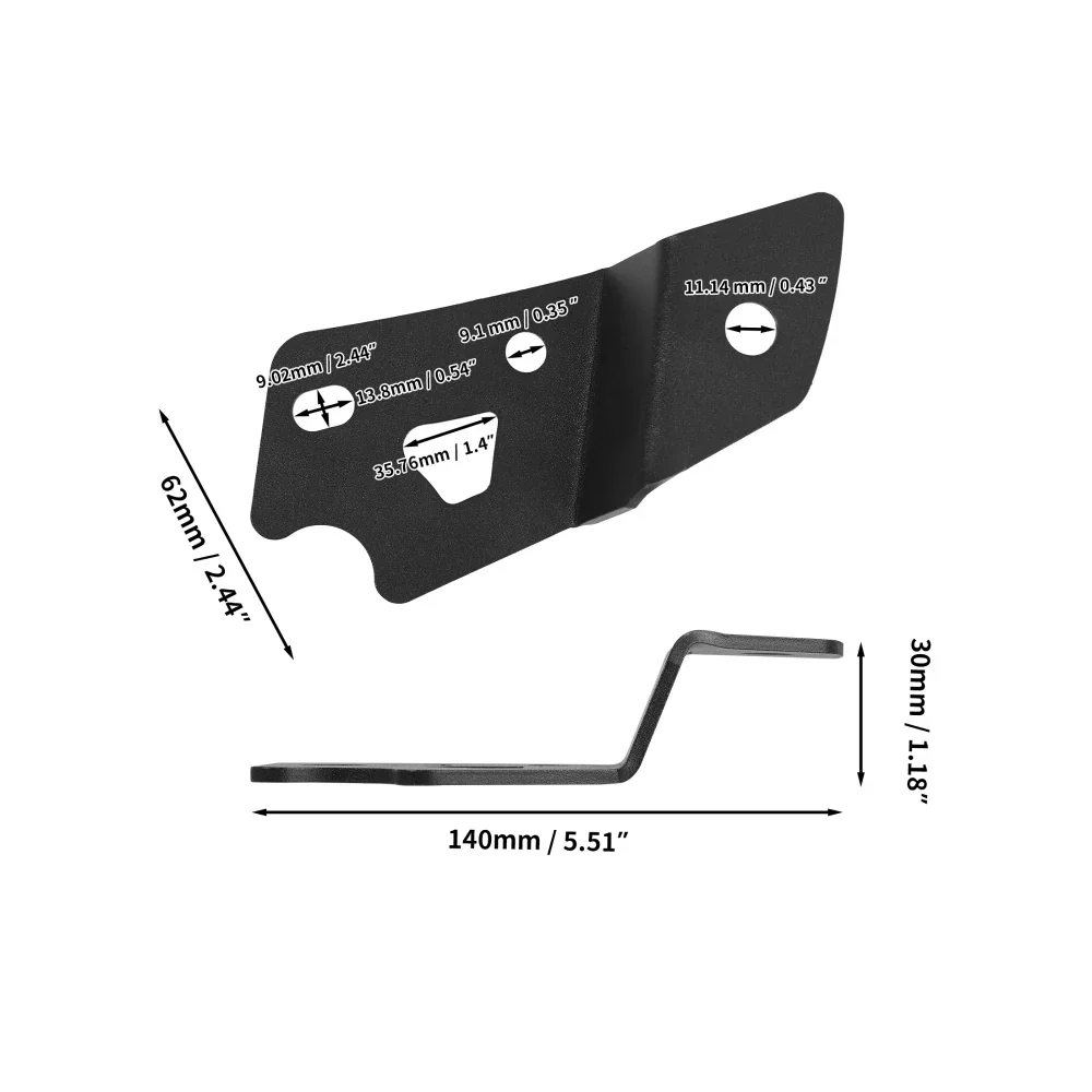 2pcs A-Pillar Light Lower Windshield Hinge Mounting Brackets For Ford Bronco 2/4 Door 2021 2022 - Image 7