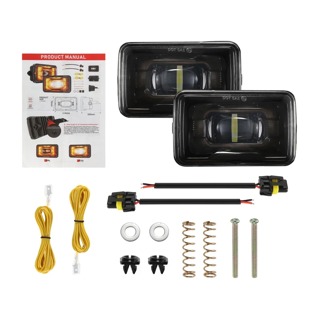 (2pcs/set) 48W LED Fog Lights with DRL/ Turn Signal for Ford F150 2015-2020 - Image 9