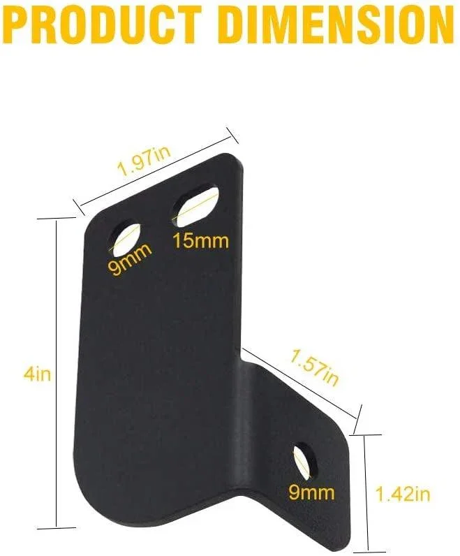 3 Inch LED Pods Light Spot/Flood Beam & Rear Roof Reversing Light LED Pod Light Brackets for 2013-2021 Polaris Ranger 570/800/900/900xp/1000/1000xp - Image 5