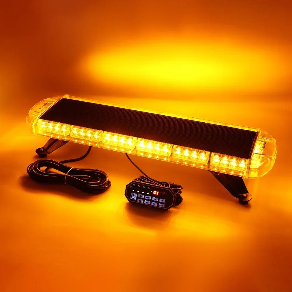 31.5" Rooftop Strobe Flashing Light Bar with Mounting Brackets 20 Flashing Modes Emergency Safety Warning Caution Beacon Lights - Image 9