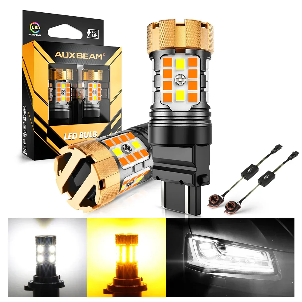 🆕 T25 3157D LED Front Turn Signal & DRL Light Bulbs 50W 4000LM CAN-Bus Error Free Dual Color Switchback White & Amber B21-PRO Series | 2 Bulbs - Image 9