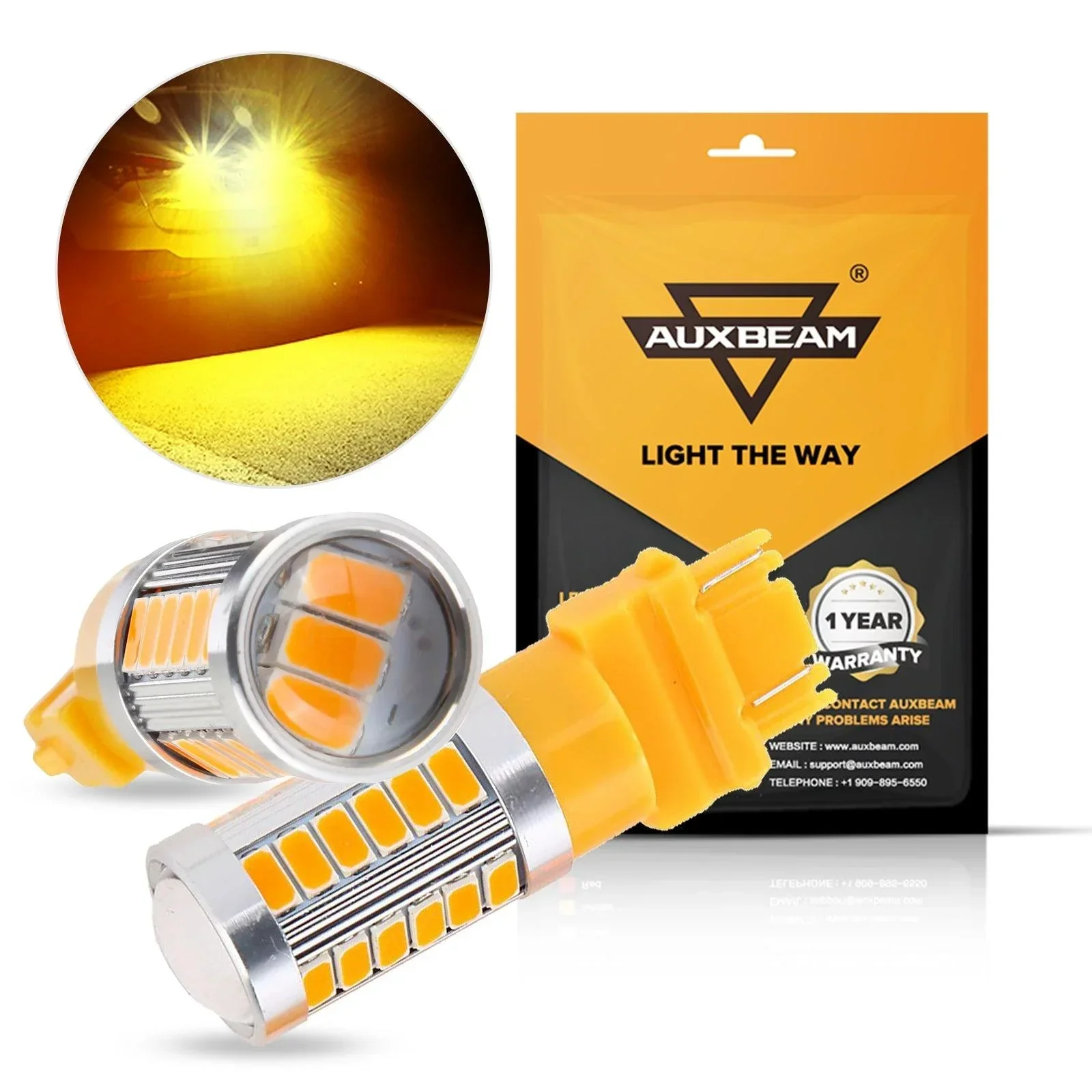 33pcs-LED 3020SMD Cool White/Amber/Red 8000LM LED Brake/Reverse/Parking/Tail/Turn signal Light - Image 14