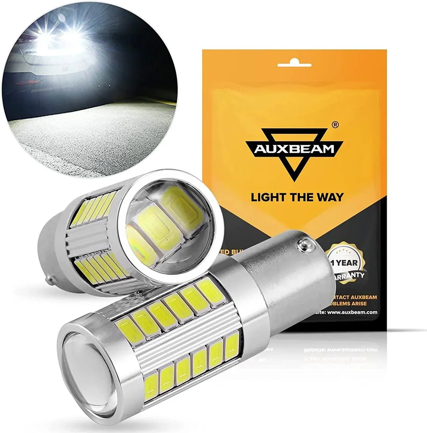 33pcs-LED 3020SMD Cool White/Amber/Red 8000LM LED Brake/Reverse/Parking/Tail/Turn signal Light - Image 17