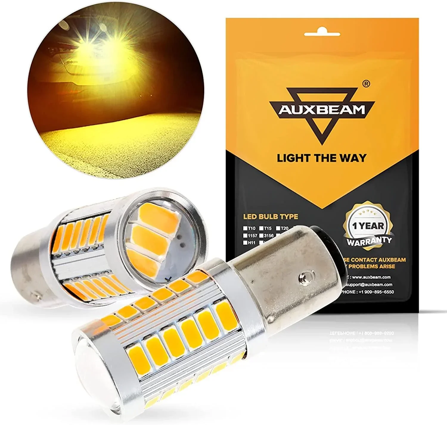 33pcs-LED 3020SMD Cool White/Amber/Red 8000LM LED Brake/Reverse/Parking/Tail/Turn signal Light - Image 19
