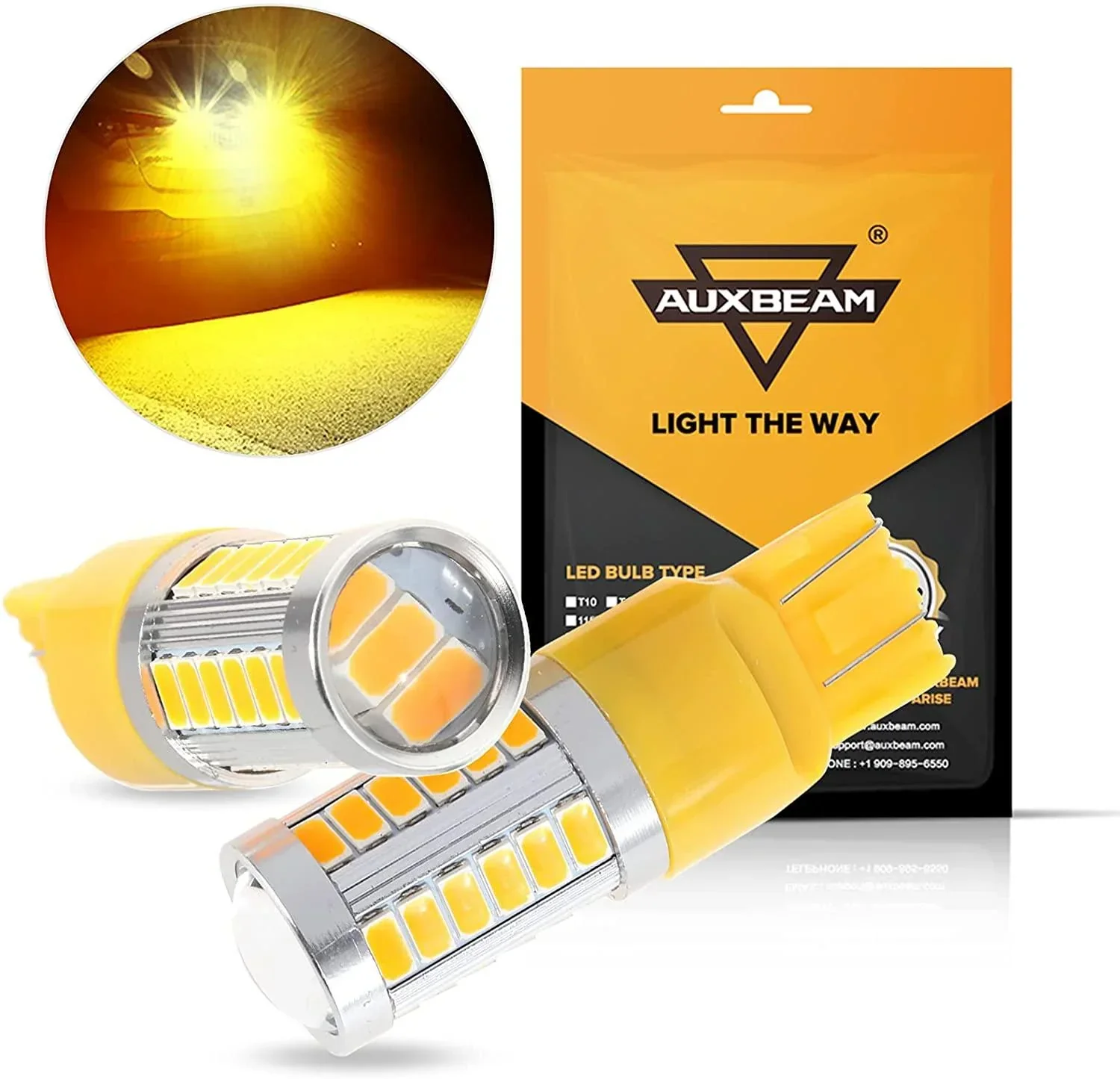 33pcs-LED 3020SMD Cool White/Amber/Red 8000LM LED Brake/Reverse/Parking/Tail/Turn signal Light - Image 23