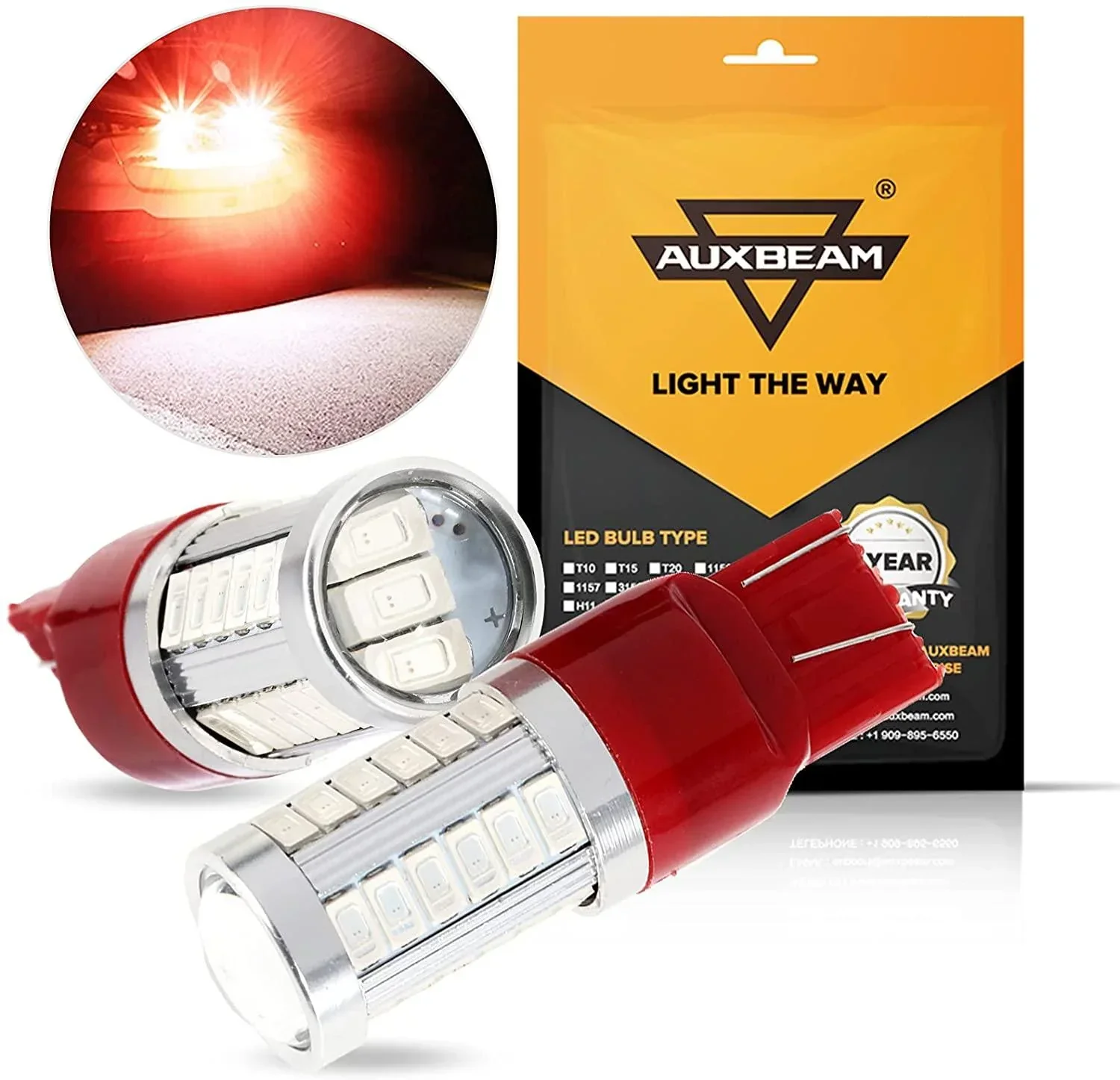 33pcs-LED 3020SMD Cool White/Amber/Red 8000LM LED Brake/Reverse/Parking/Tail/Turn signal Light - Image 24