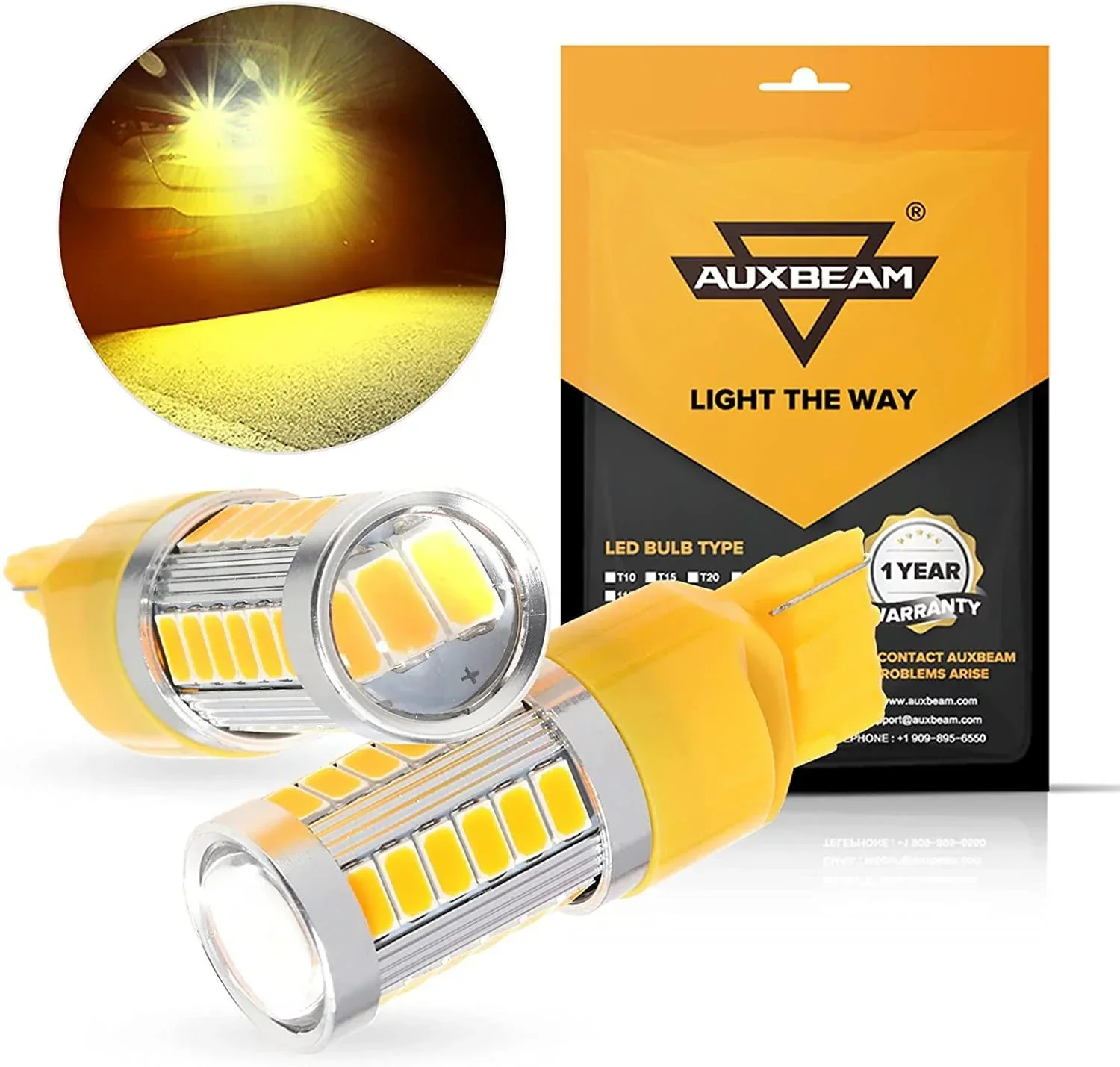 33pcs-LED 3020SMD Cool White/Amber/Red 8000LM LED Brake/Reverse/Parking/Tail/Turn signal Light - Image 26