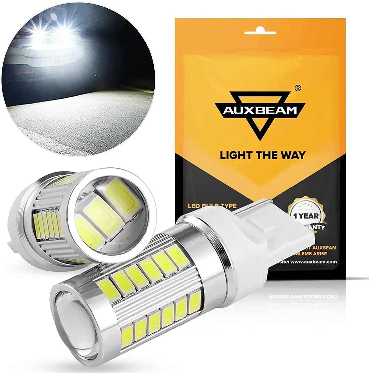 33pcs-LED 3020SMD Cool White/Amber/Red 8000LM LED Brake/Reverse/Parking/Tail/Turn signal Light - Image 27