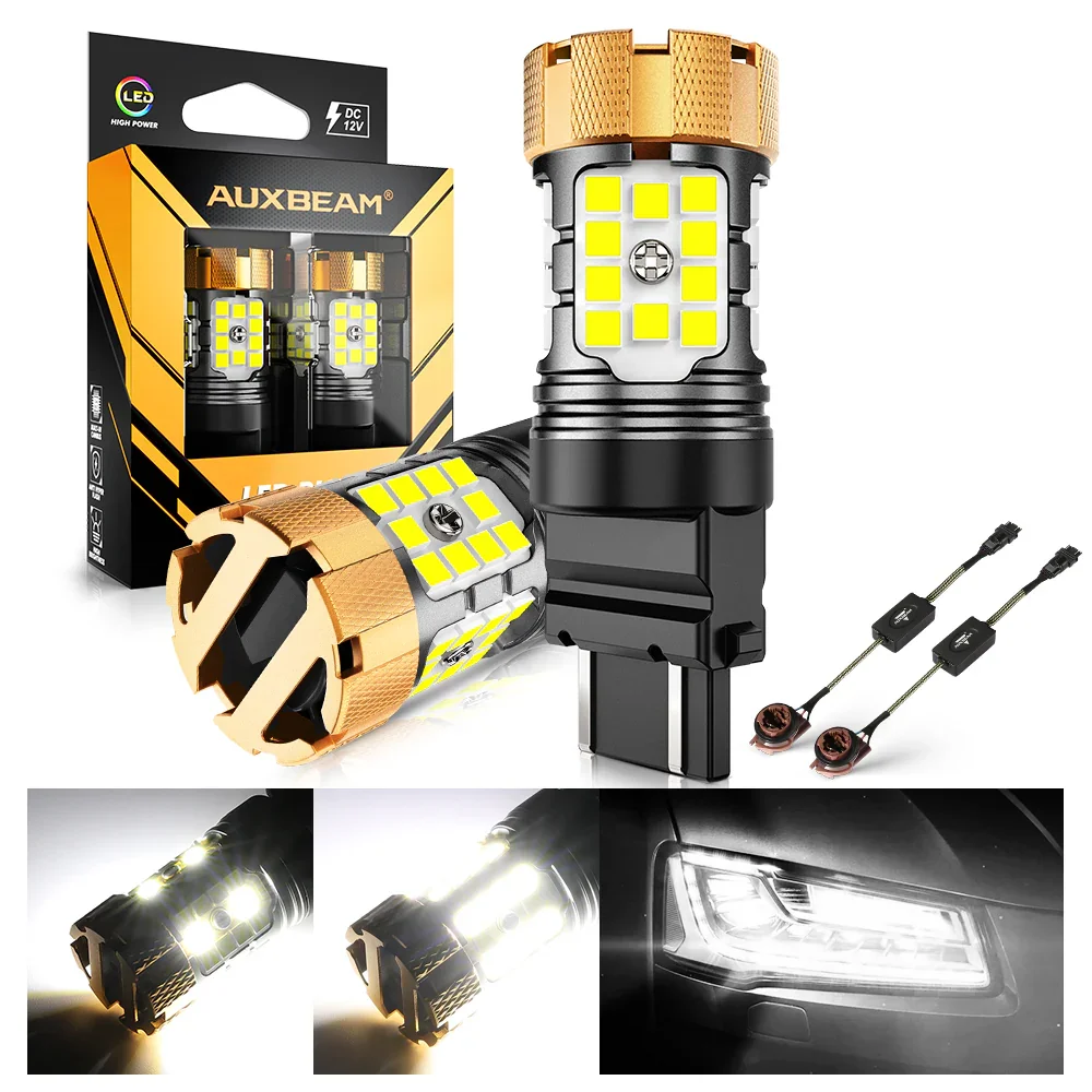 🆕T25 3157 3156 LED Backup Reverse/Turn Signal/Brake Tail Light Bulbs 50W 4000LM CAN-Bus Error Free 6500K White B21-PRO Series | 2 Bulbs - Image 11