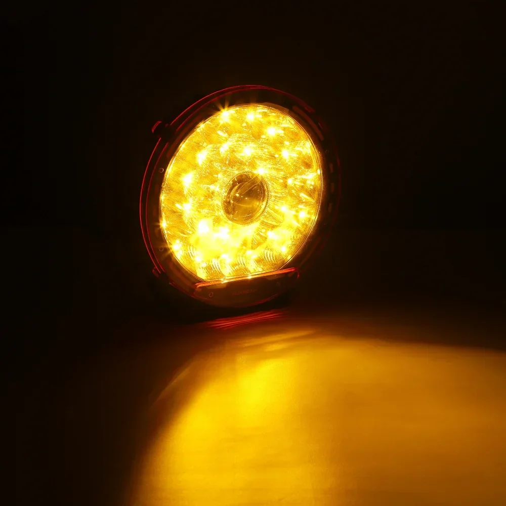 360 PRO/RAY-L Series 7/9 Inch LED Driving Lights Dark Amber Cover Light Shield Cover - Image 2