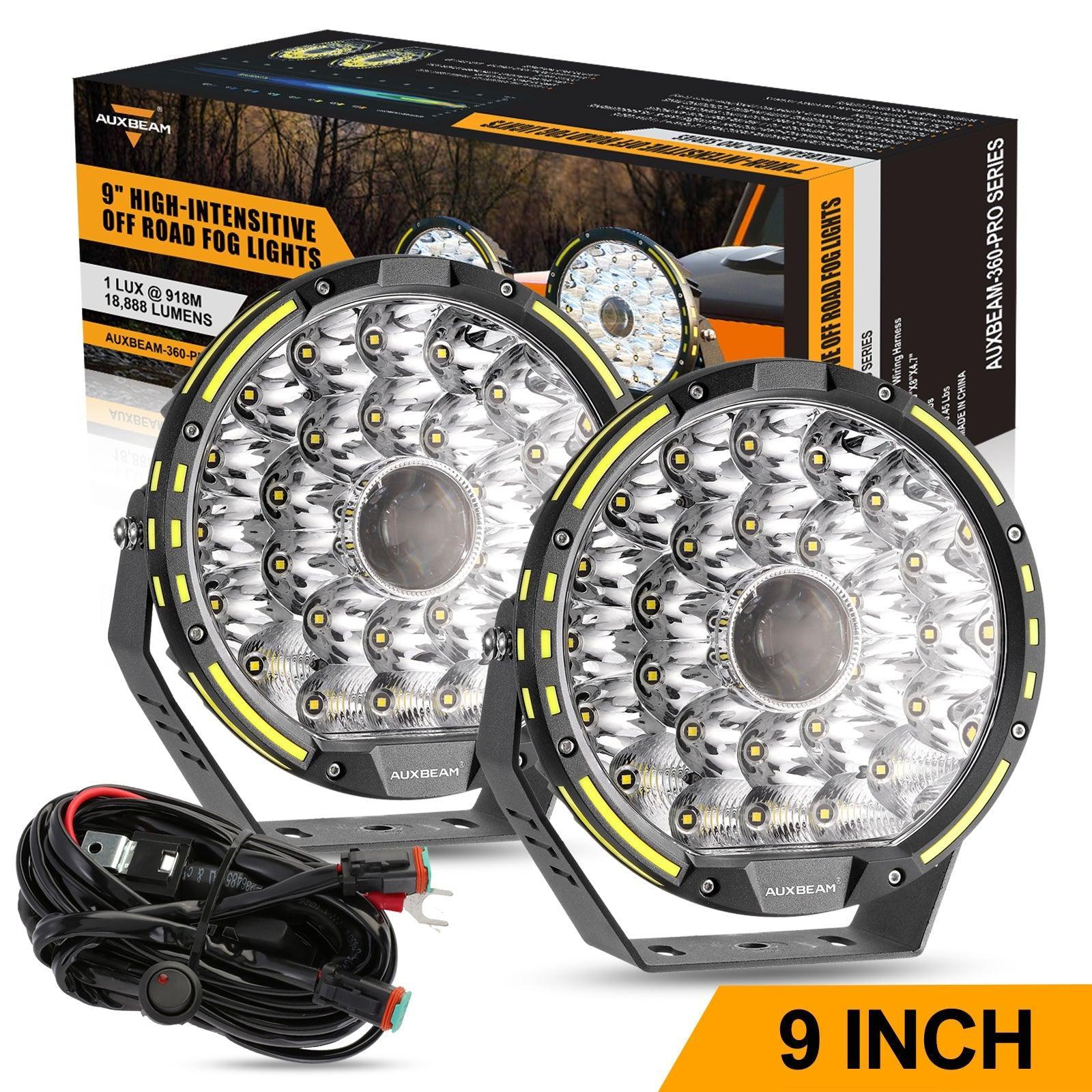 (2pcs/set) 9 INCH 270W 37776LM 360-PRO Series Custom Lens LED Driving Lights+Amber/Black Covers(Optional) for Ford F150 F250 F350 F450 - Image 26
