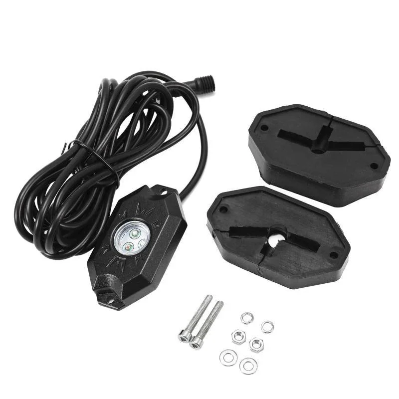 2Pcs 3FT RGB LED Whip Lights with Turn Signal & Brake Light + RGB LED Rock Lights Set with Bluetooth Controlled - Image 20