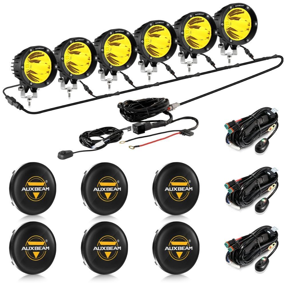 C4 Series | 4 Inch 100W Spot Round LED Pods Amber LED Driving Lights - Image 19