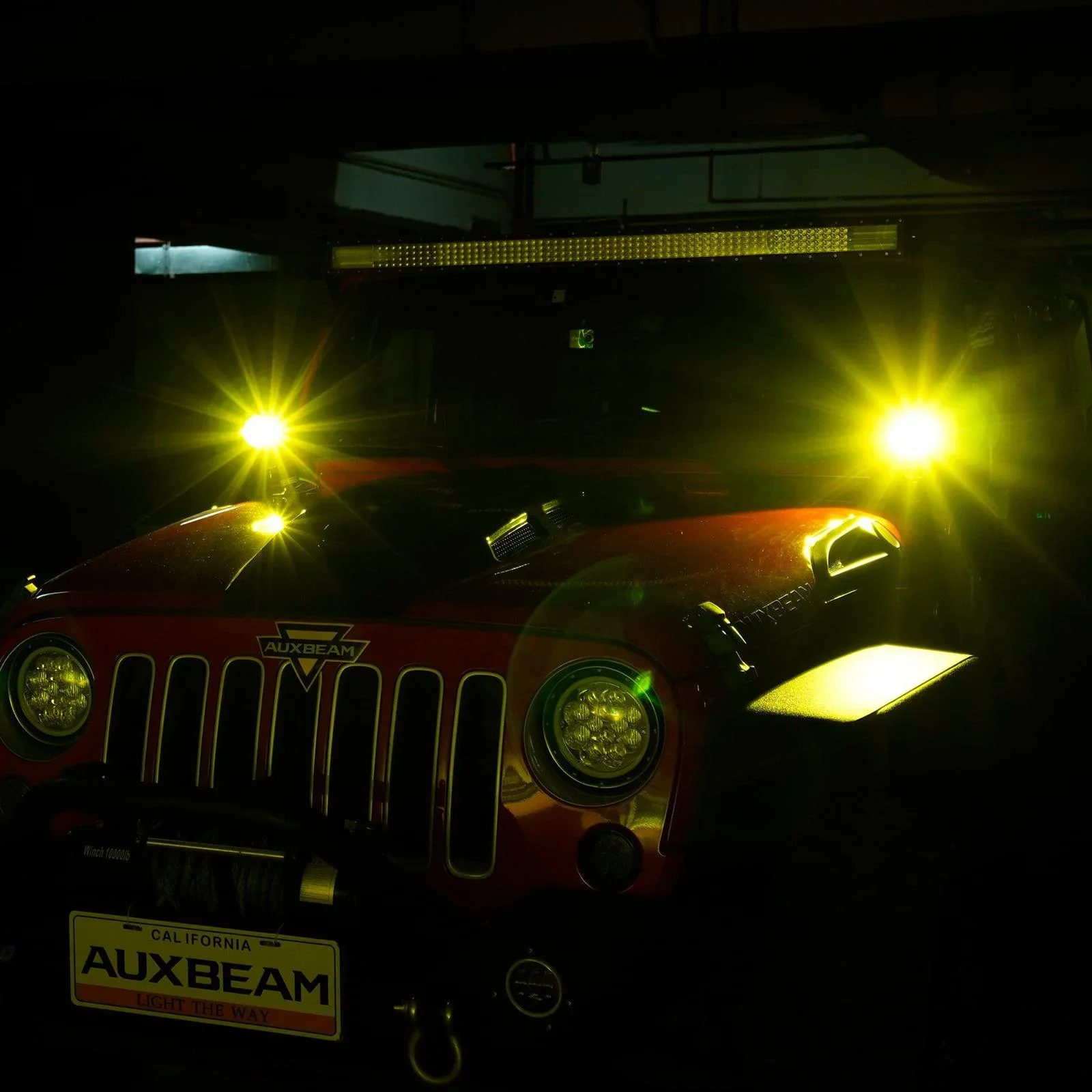C4 Series | 4 Inch 100W Spot Round LED Pods Amber LED Driving Lights - Image 9