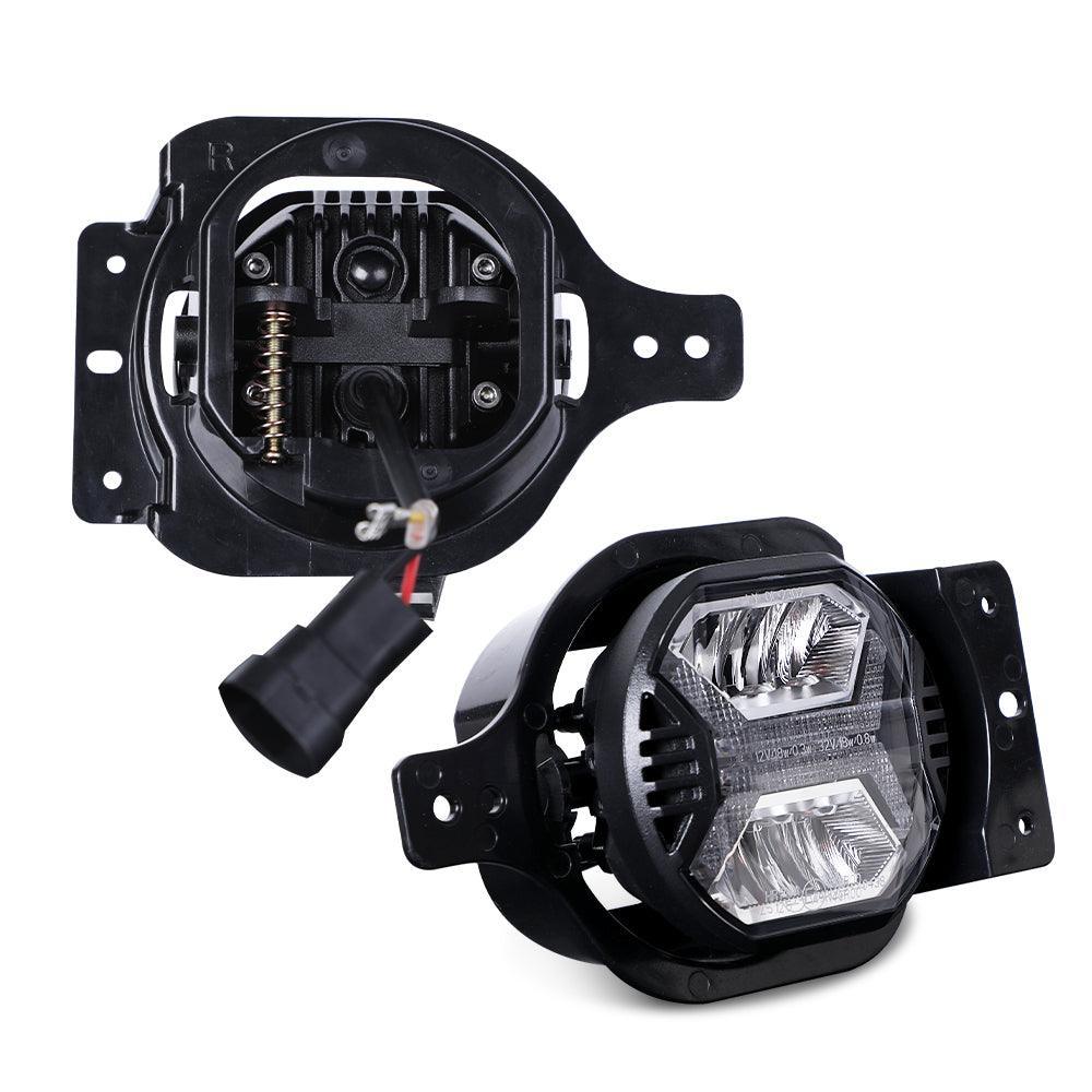4 Inch LED Fog Lights with White DRL for Jeep Wrangler JL 2018-2021 - Image 7