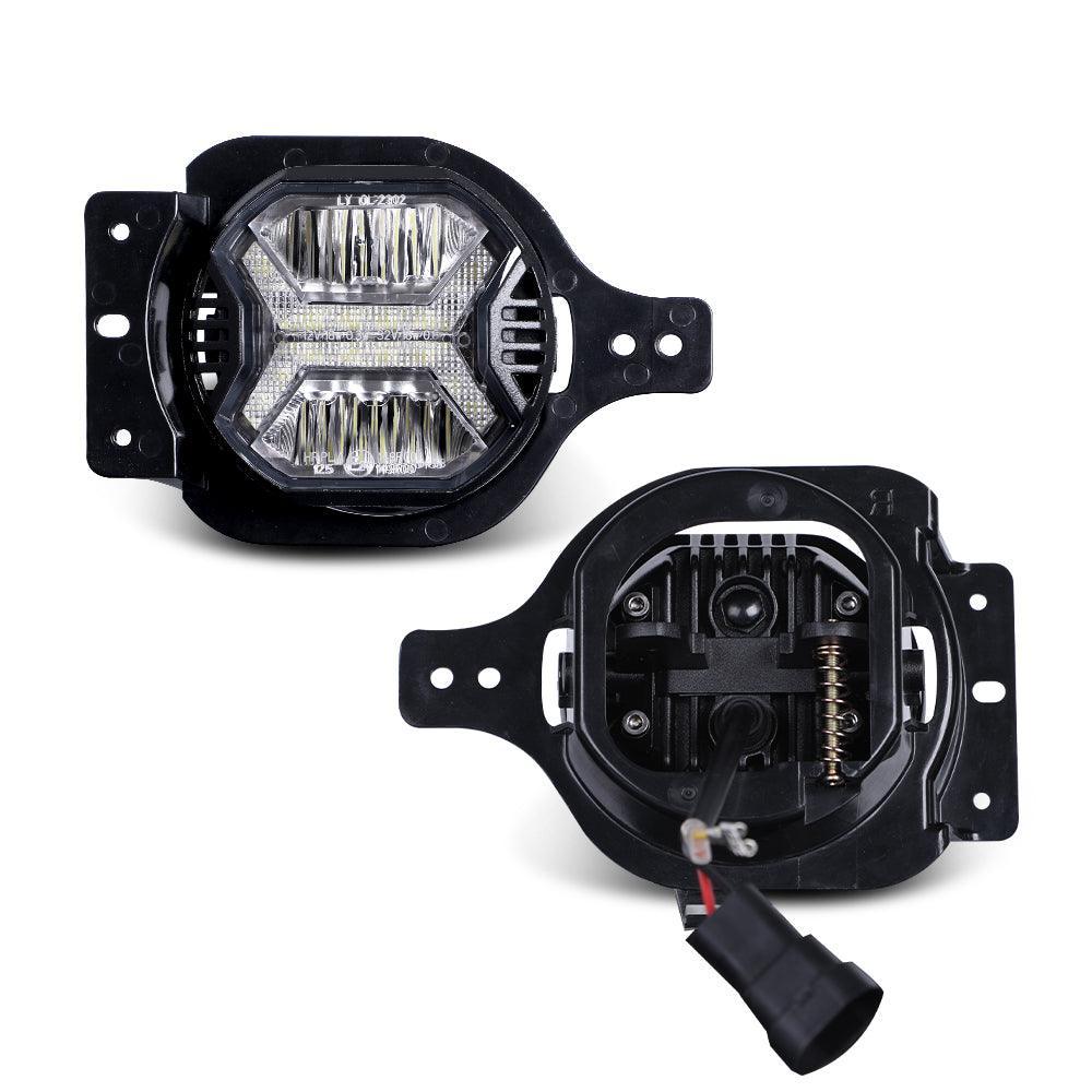 4 Inch LED Fog Lights with White DRL for Jeep Wrangler JL 2018-2021 - Image 8