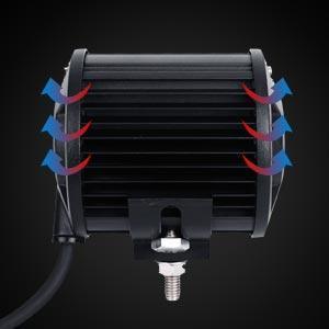4 inch LED Pod Lights&Double-layer Pillar Mounting Bracket for 14-21 Polaris RZR XP 1000, 15-19 Polaris RZR 900 - Image 5