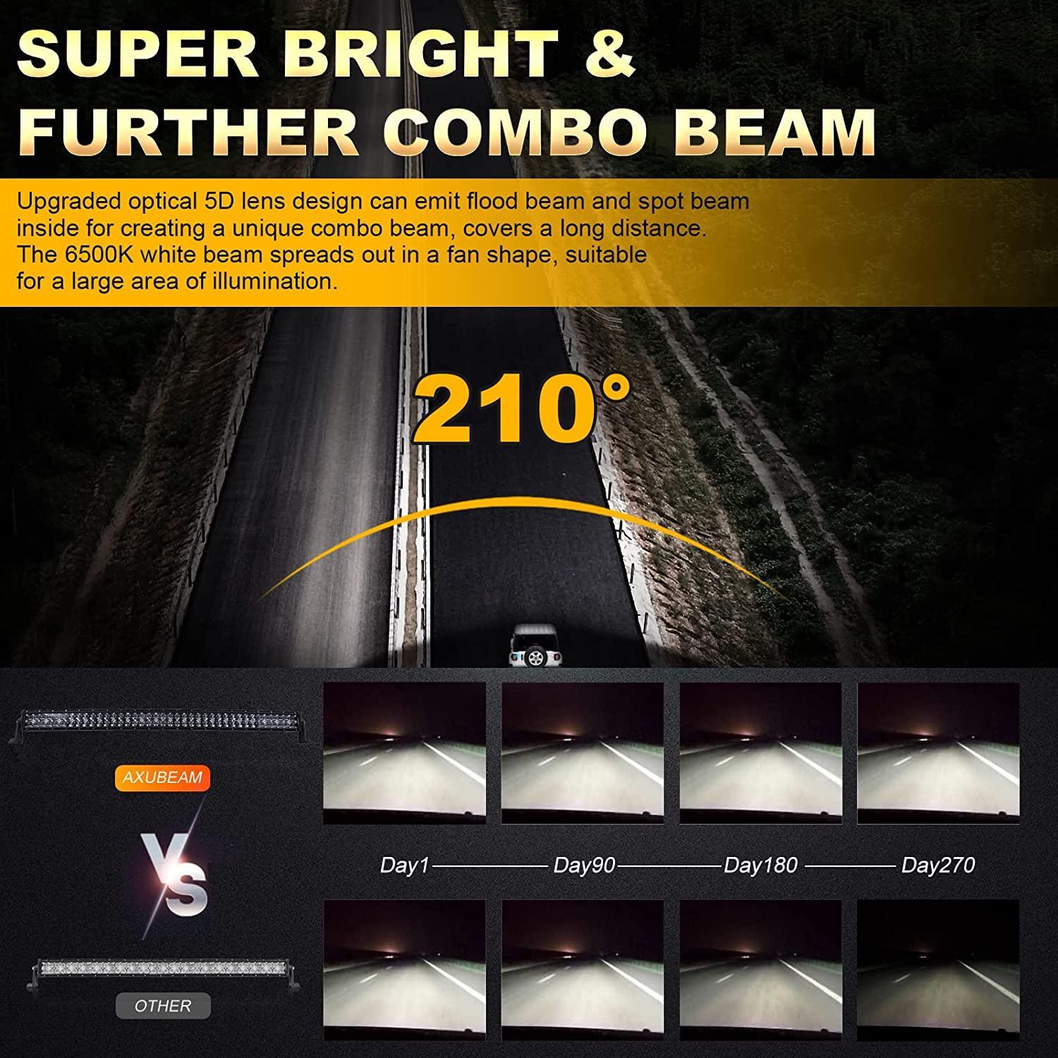 42 Inch 5D Series LED Light Bar & Car Roof Windshield LED Light Bar Mounting Bracket for 2014-2019 Can-Am Commander 1000 800 Models - Image 8