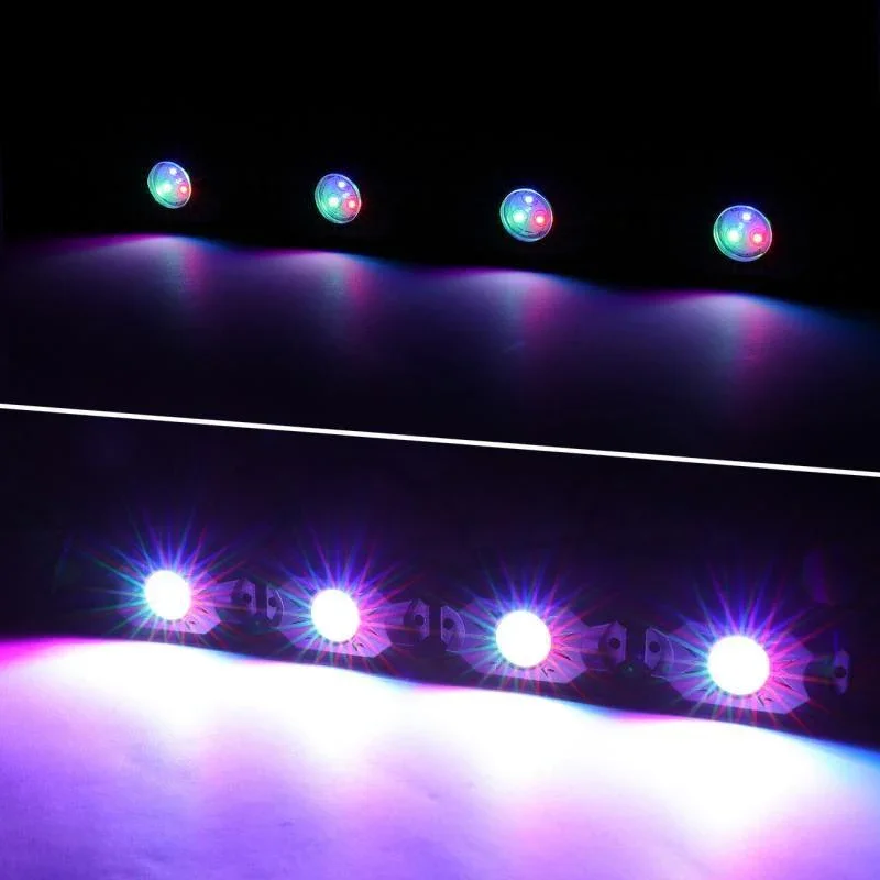 2Pcs 4FT RGB LED Whip Lights with Turn Signal & Brake Light + RGB LED Rock Lights Set with Bluetooth Controlled - Image 19