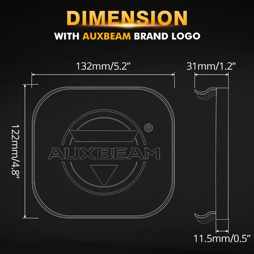5 Inch LED Driving Light Black Cover Light Shield Cover - Image 7