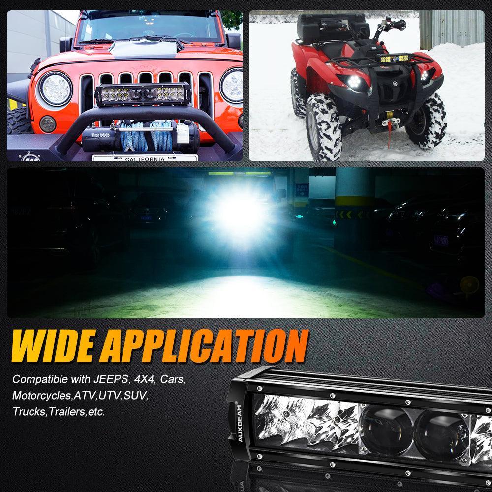 NEW 12"/22"/32"/42"/52" 5D-PRO Series Light Bars with DT Wiring Harness Kit For 2016 Ford F150 - Image 6