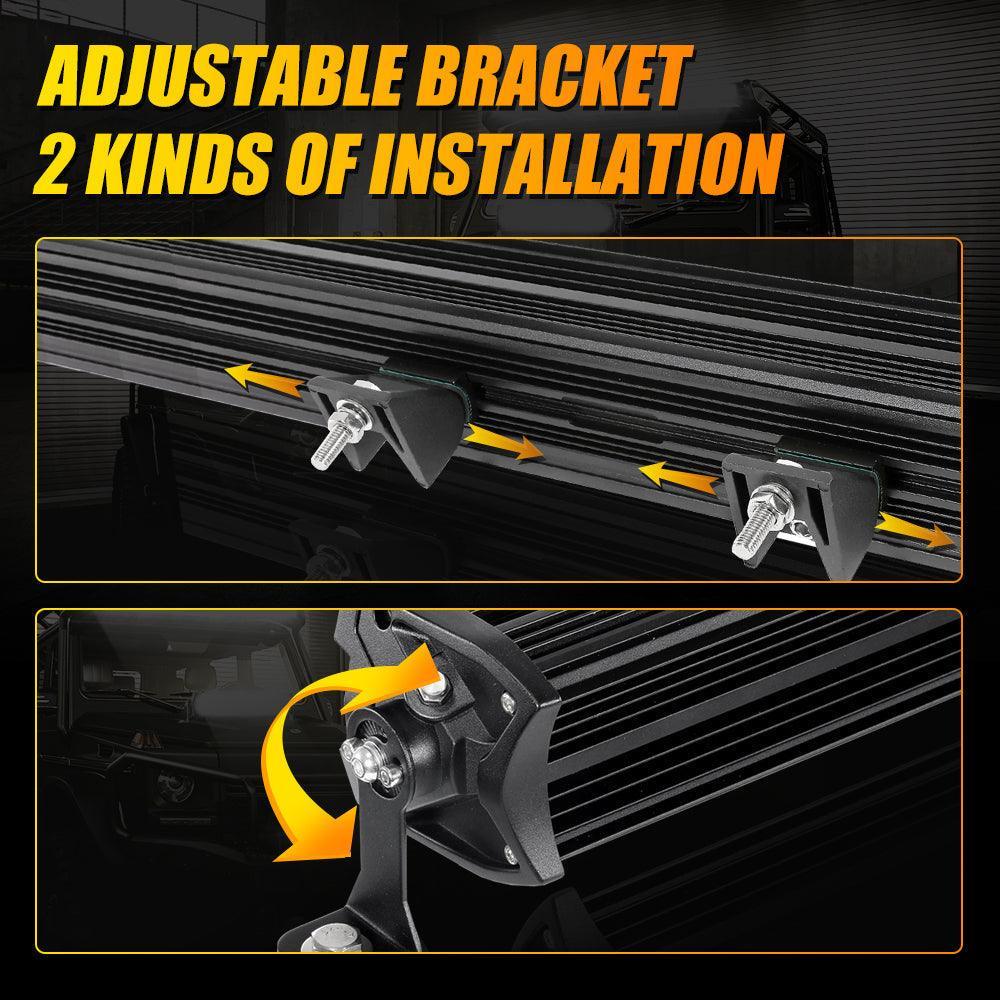 NEW 12"/22"/32"/42"/52" 5D-PRO Series Light Bars with DT Wiring Harness Kit For 2016 Ford F150 - Image 7