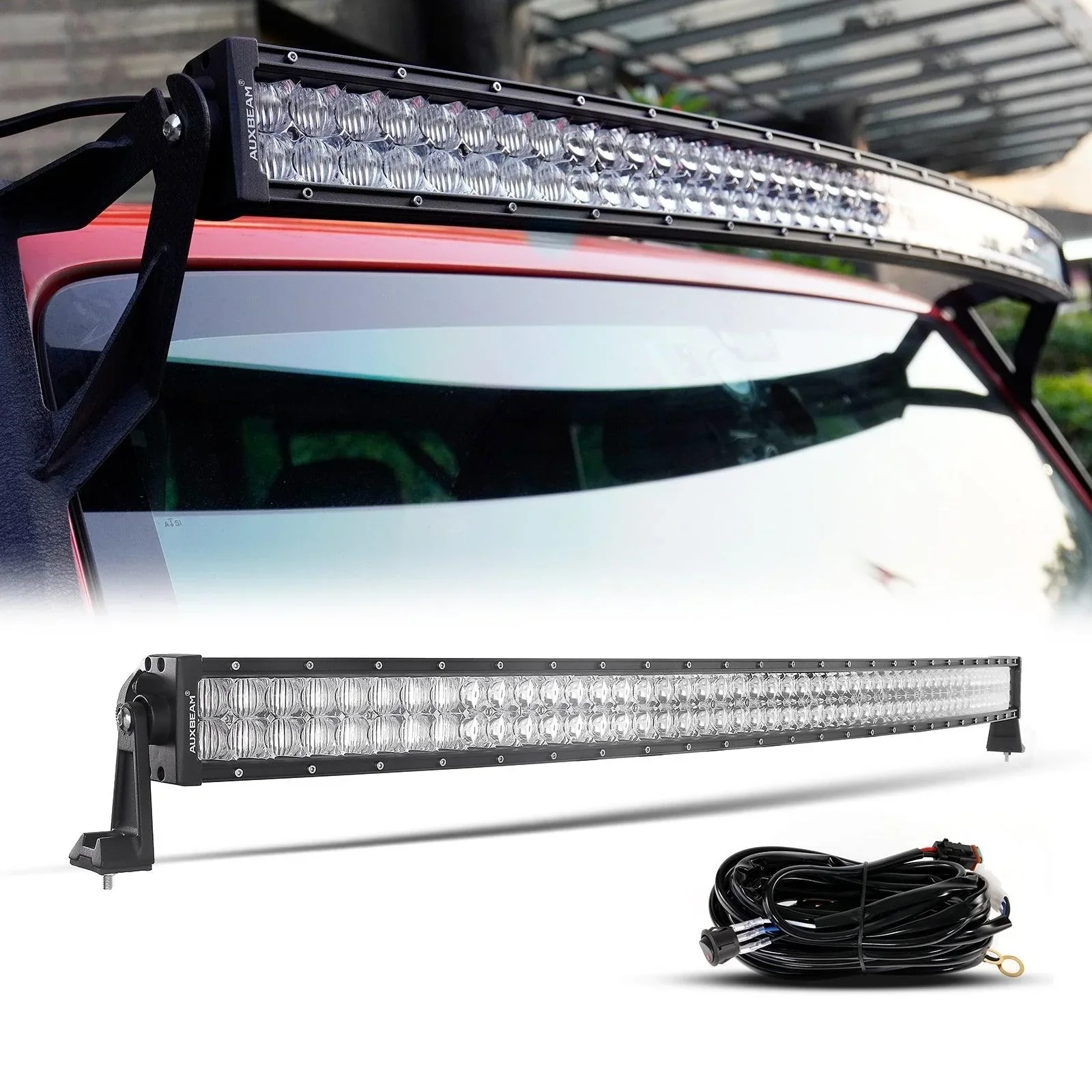 22 Inch-52 Inch 5D Series Straight/Curved Combo Beam Double Row LED Light Bar for 2004 Toyota Tacoma - Image 30