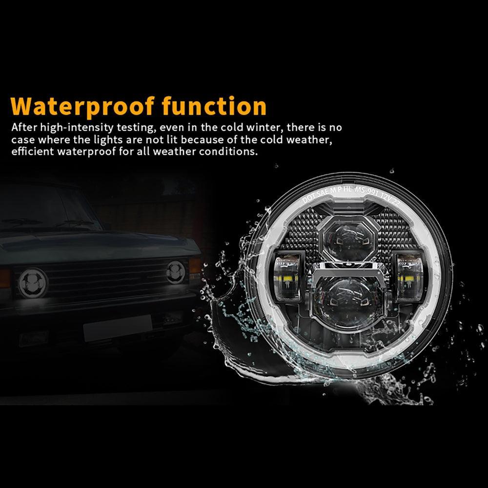 7 Inch LED Headlights with DRL&Turn Signal High Low Beam For Jeep Wrangler JK TJ LJ CJ - Image 5
