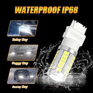 7440 7440A LED Backup Reverse/Turn Signal/Brake Tail Light Bulbs 20W 4000LM 6500K White 33LED Series | 2 Bulbs - Image 9