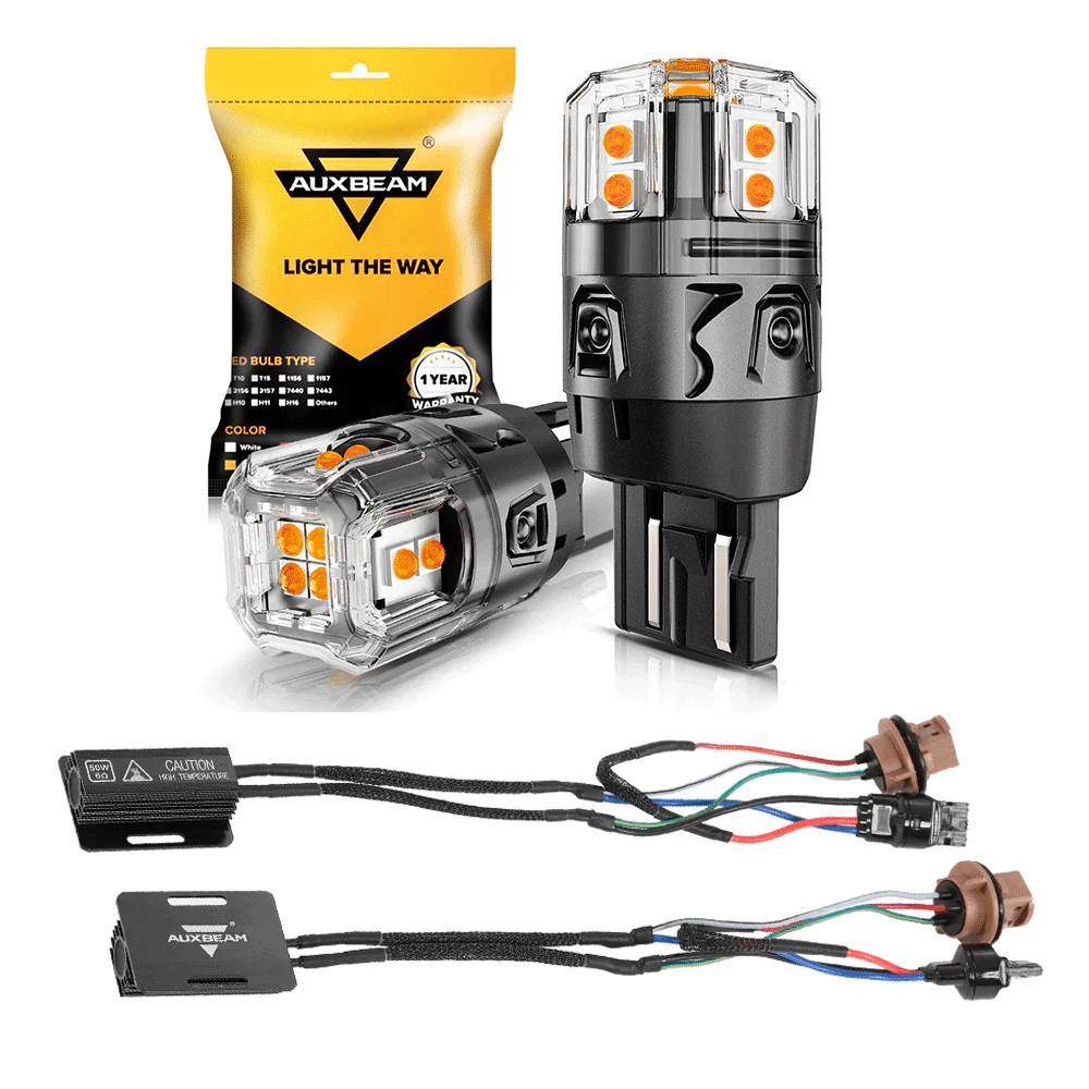 🆕7440 7440A LED Turn Signal Light Rear/Front, Side Marker Light Bulbs 13W 500% High Brightness CAN-Bus Error Free 3000K Amber B52 Series |2 Bulbs - Image 18